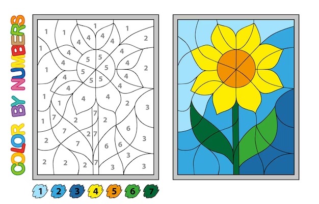 What are your favorite flower by number coloring pages?